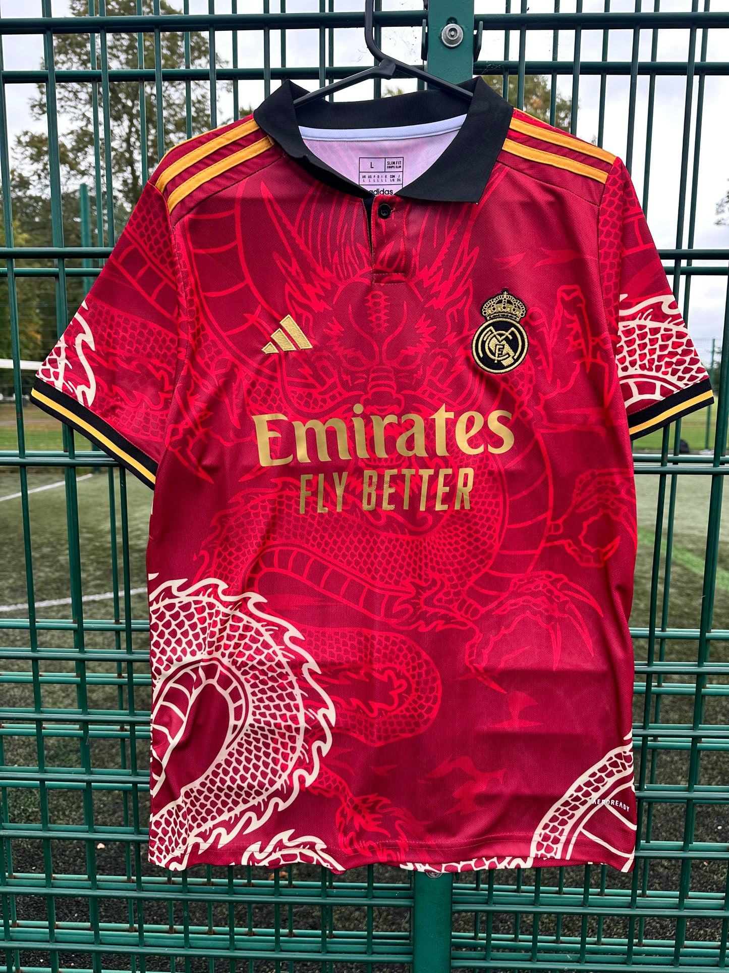 Real Madrid Red & Gold Shirt